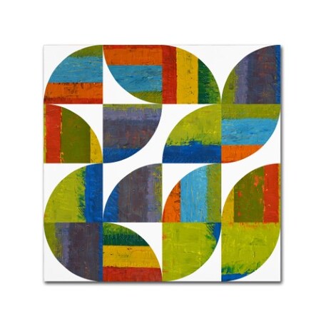 Trademark Fine Art Michelle Calkins 'Quarter Rounds 4.0' Canvas Art, 24x24 MC0251-C2424GG
